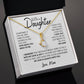 To my beautiful Daughter, Amazing Daughter, Mother to be | Alluring Beauty Necklace (Yellow & White Gold Variants)